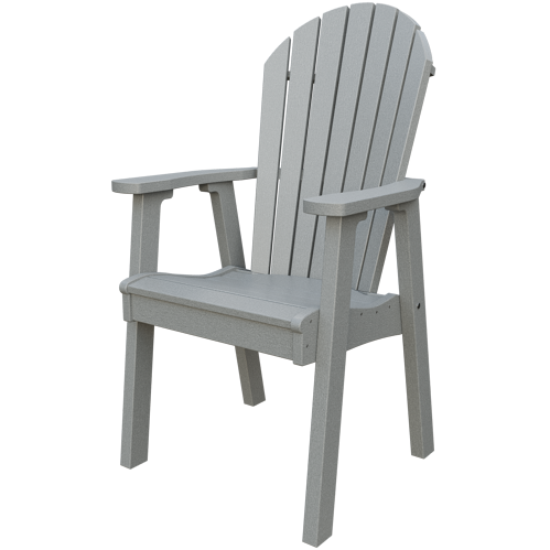 Patiova Recycled Plastic Amish Crafted Adirondack Dining Chair - LEAD TIME TO SHIP 6 WEEKS OR LESS