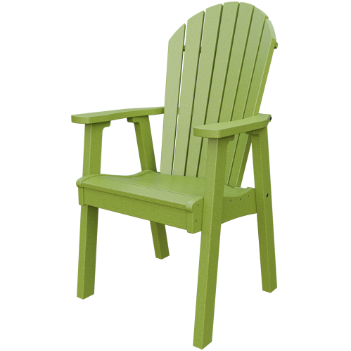 Patiova Recycled Plastic Amish Crafted Adirondack Dining Chair - LEAD TIME TO SHIP 6 WEEKS OR LESS