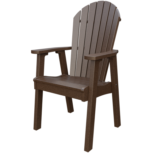 Patiova Recycled Plastic Amish Crafted Adirondack Dining Chair - LEAD TIME TO SHIP 6 WEEKS OR LESS