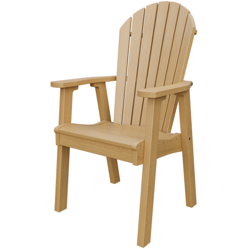 Patiova Recycled Plastic Amish Crafted Adirondack Dining Chair - LEAD TIME TO SHIP 4 WEEKS