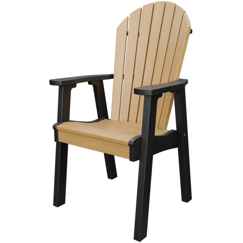 Patiova Recycled Plastic Amish Crafted Adirondack Dining Chair - LEAD TIME TO SHIP 4 WEEKS