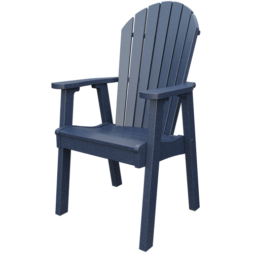 Patiova Recycled Plastic Amish Crafted Adirondack Dining Chair - LEAD TIME TO SHIP 6 WEEKS OR LESS