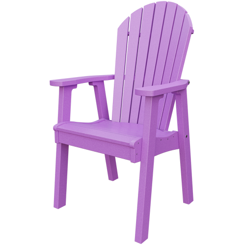 Patiova Recycled Plastic Amish Crafted Adirondack Dining Chair - LEAD TIME TO SHIP 6 WEEKS OR LESS