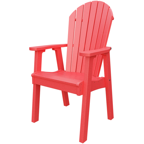 Patiova Recycled Plastic Amish Crafted Adirondack Dining Chair - LEAD TIME TO SHIP 6 WEEKS OR LESS