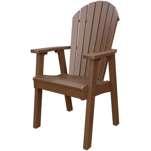 Patiova Recycled Plastic Amish Crafted Adirondack Dining Chair - LEAD TIME TO SHIP 6 WEEKS OR LESS