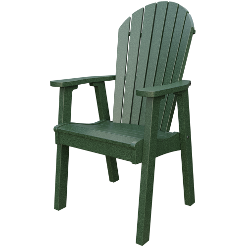 Patiova Recycled Plastic Amish Crafted Adirondack Dining Chair - LEAD TIME TO SHIP 6 WEEKS OR LESS