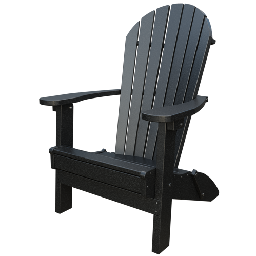 Patiova Recycled Plastic Amish Crafted Adirondack Folding Chair - LEAD TIME TO SHIP 6 WEEKS OR LESS