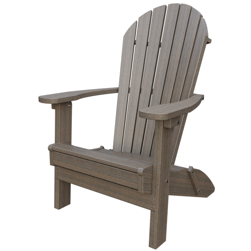 Patiova Recycled Plastic Amish Crafted Adirondack Folding Chair - LEAD TIME TO SHIP 6 WEEKS OR LESS