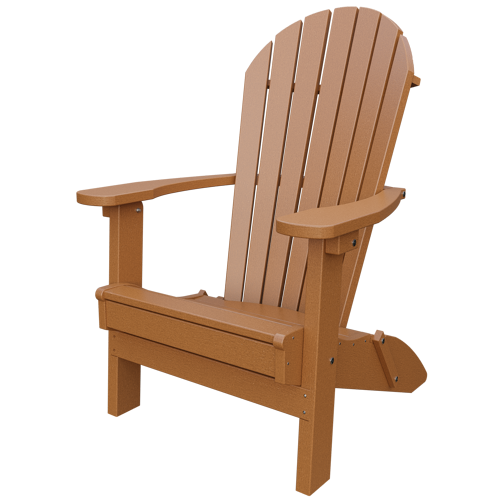 Patiova Recycled Plastic Amish Crafted Adirondack Folding Chair - LEAD TIME TO SHIP 6 WEEKS OR LESS