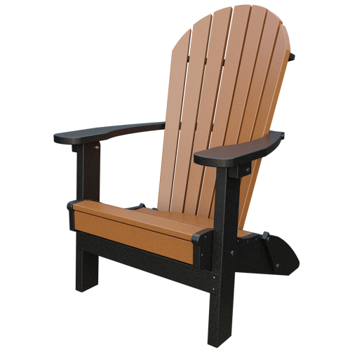 Patiova Recycled Plastic Amish Crafted Adirondack Folding Chair - LEAD TIME TO SHIP 6 WEEKS OR LESS