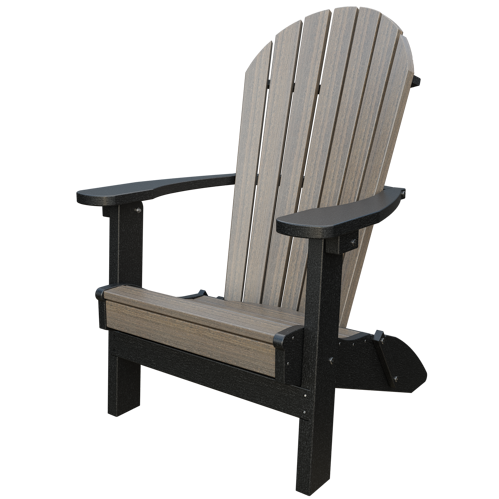 Patiova Recycled Plastic Amish Crafted Adirondack Folding Chair - LEAD TIME TO SHIP 6 WEEKS OR LESS