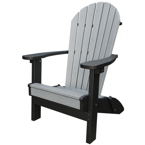 Patiova Recycled Plastic Amish Crafted Adirondack Folding Chair - LEAD TIME TO SHIP 6 WEEKS OR LESS