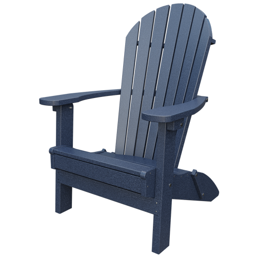 Patiova Recycled Plastic Amish Crafted Adirondack Folding Chair - LEAD TIME TO SHIP 6 WEEKS OR LESS