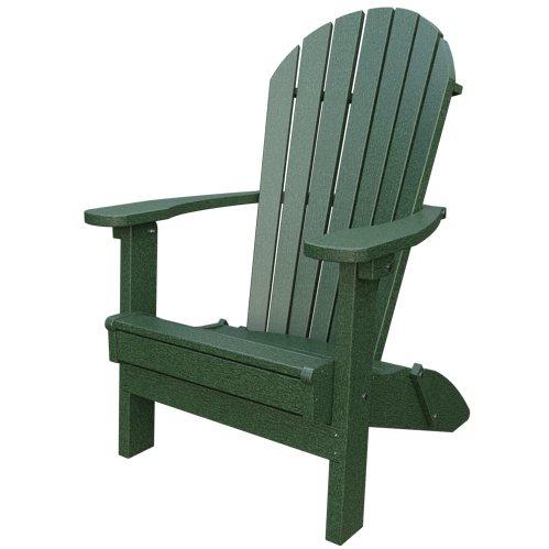 Patiova Recycled Plastic Amish Crafted Adirondack Folding Chair - LEAD TIME TO SHIP 6 WEEKS OR LESS