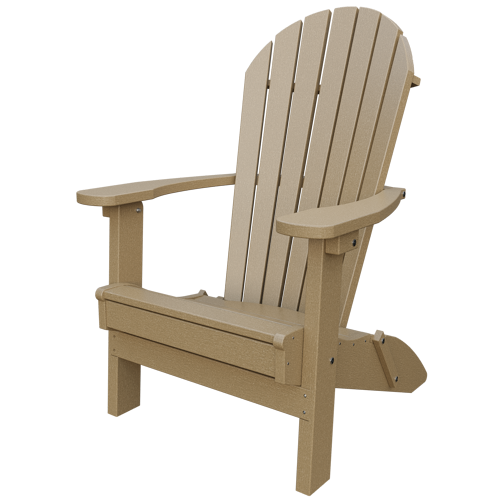 Patiova Recycled Plastic Amish Crafted Adirondack Folding Chair - LEAD TIME TO SHIP 6 WEEKS OR LESS