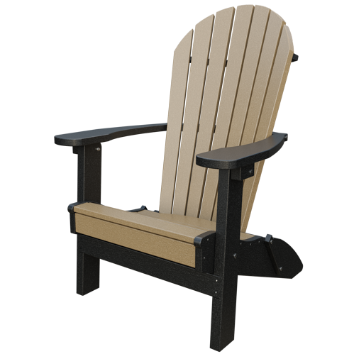 Patiova Recycled Plastic Amish Crafted Adirondack Folding Chair - LEAD TIME TO SHIP 6 WEEKS OR LESS