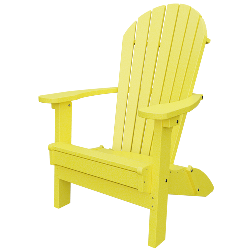 Patiova Recycled Plastic Amish Crafted Adirondack Folding Chair - LEAD TIME TO SHIP 6 WEEKS OR LESS