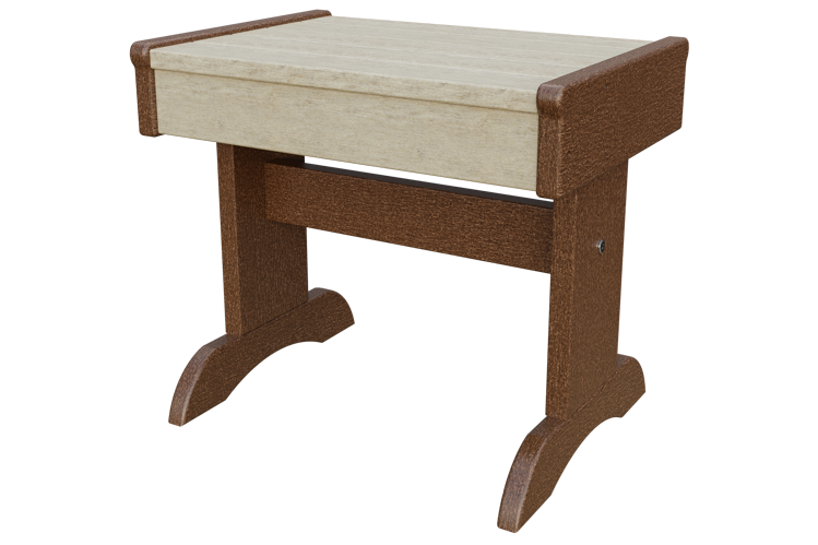 Patiova Recycled Plastic Adirondack Rectangular End Table - LEAD TIME TO SHIP 6 WEEKS OR LESS