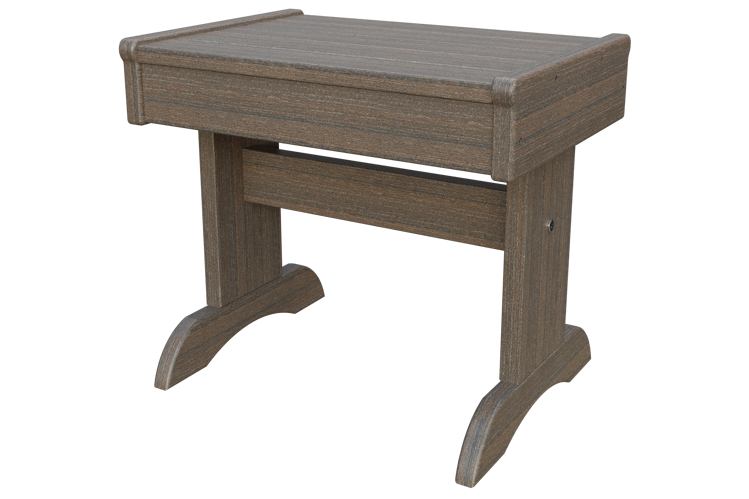 Patiova Recycled Plastic Adirondack Rectangular End Table - LEAD TIME TO SHIP 6 WEEKS OR LESS