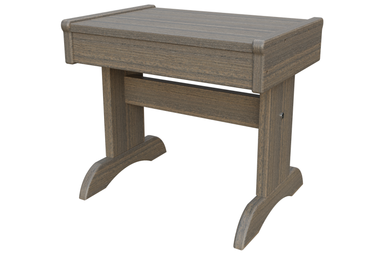 Patiova Recycled Plastic Adirondack Rectangular End Table - LEAD TIME TO SHIP 6 WEEKS OR LESS