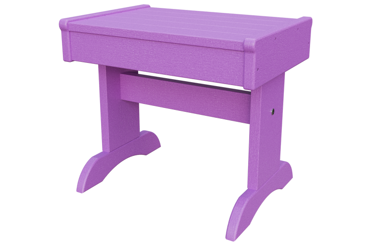 Patiova Recycled Plastic Adirondack Rectangular End Table - LEAD TIME TO SHIP 6 WEEKS OR LESS