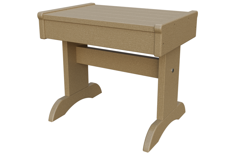 Patiova Recycled Plastic Adirondack Rectangular End Table - LEAD TIME TO SHIP 6 WEEKS OR LESS