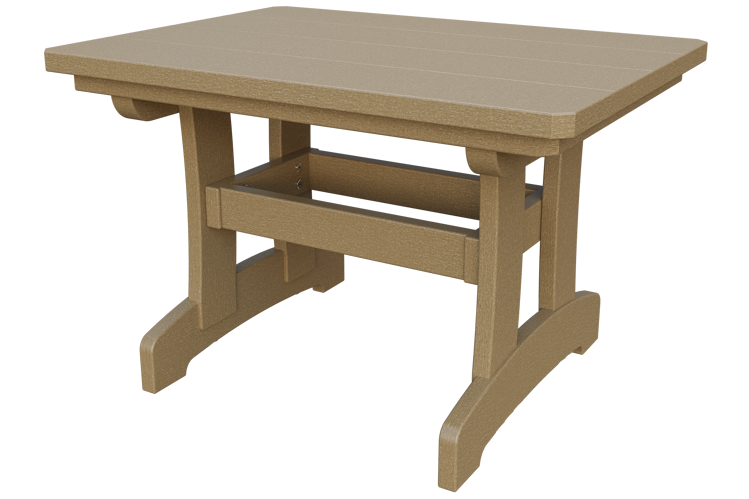 Patiova Recycled Plastic Adirondack Rectangle Coffee Table - LEAD TIME TO SHIP 6 WEEKS OR LESS