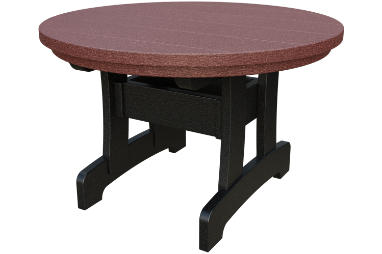 Patiova Recycled Plastic Adirondack Round Coffee Table - LEAD TIME TO SHIP 6 WEEKS OR LESS