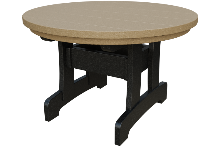 Patiova Recycled Plastic Adirondack Round Coffee Table - LEAD TIME TO SHIP 6 WEEKS OR LESS