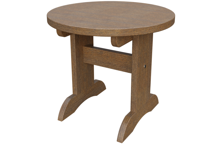 Patiova Recycled Plastic Adirondack Round End Table - LEAD TIME TO SHIP 6 WEEKS OR LESS