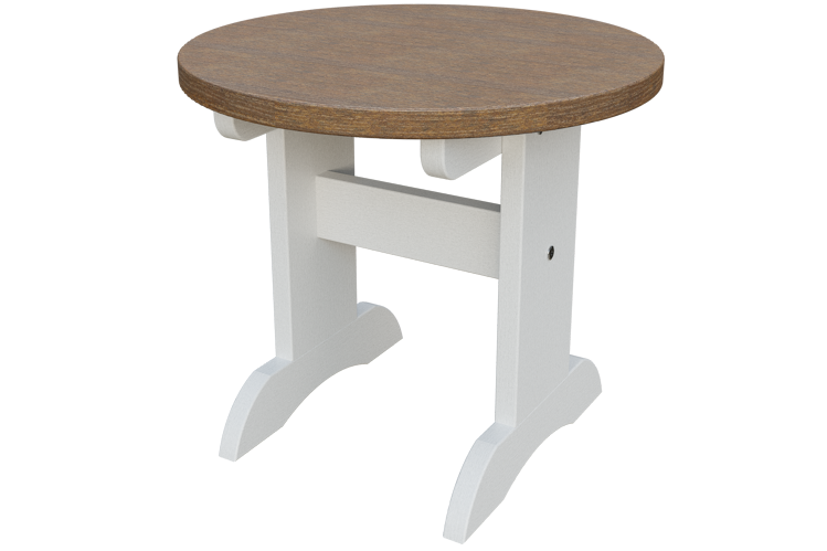 Patiova Recycled Plastic Adirondack Round End Table - LEAD TIME TO SHIP 6 WEEKS OR LESS