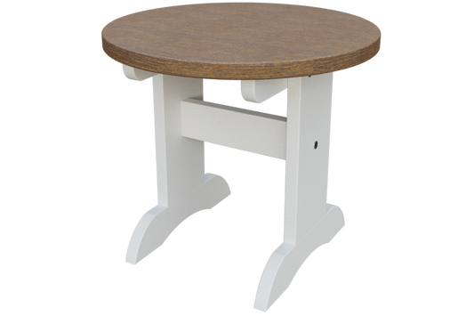 Patiova Recycled Plastic Adirondack Round End Table - LEAD TIME TO SHIP 6 WEEKS OR LESS