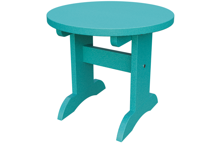 Patiova Recycled Plastic Adirondack Round End Table - LEAD TIME TO SHIP 6 WEEKS OR LESS