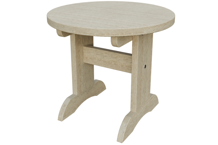 Patiova Recycled Plastic Adirondack Round End Table - LEAD TIME TO SHIP 6 WEEKS OR LESS