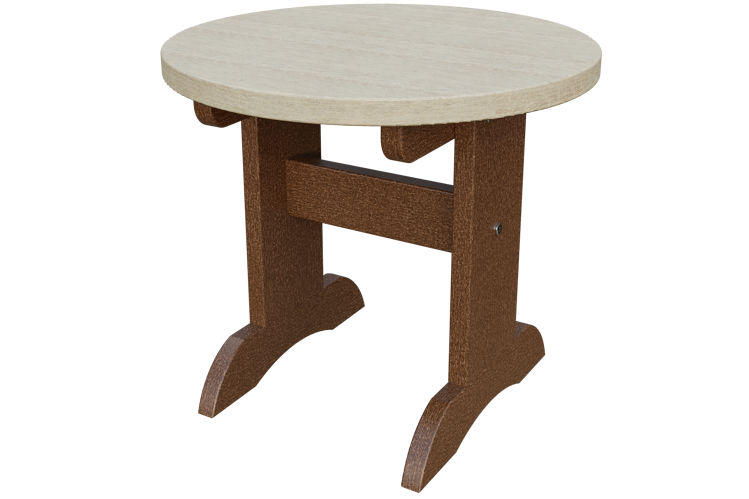 Patiova Recycled Plastic Adirondack Round End Table - LEAD TIME TO SHIP 6 WEEKS OR LESS