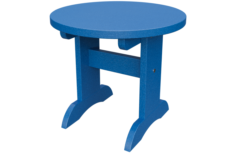 Patiova Recycled Plastic Adirondack Round End Table - LEAD TIME TO SHIP 6 WEEKS OR LESS