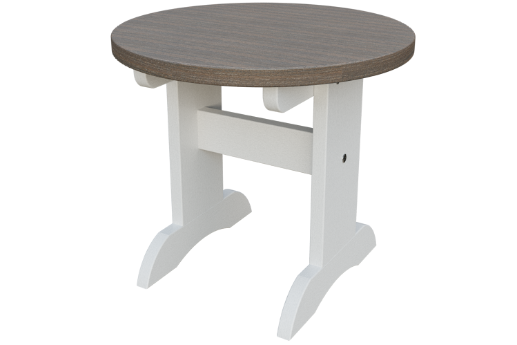 Patiova Recycled Plastic Adirondack Round End Table - LEAD TIME TO SHIP 6 WEEKS OR LESS