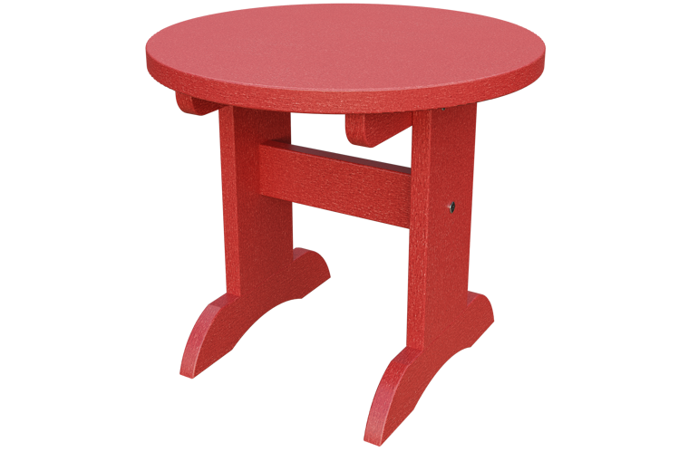 Patiova Recycled Plastic Adirondack Round End Table - LEAD TIME TO SHIP 6 WEEKS OR LESS