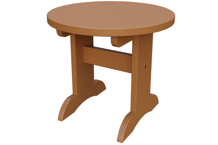 Patiova Recycled Plastic Adirondack Round End Table - LEAD TIME TO SHIP 6 WEEKS OR LESS