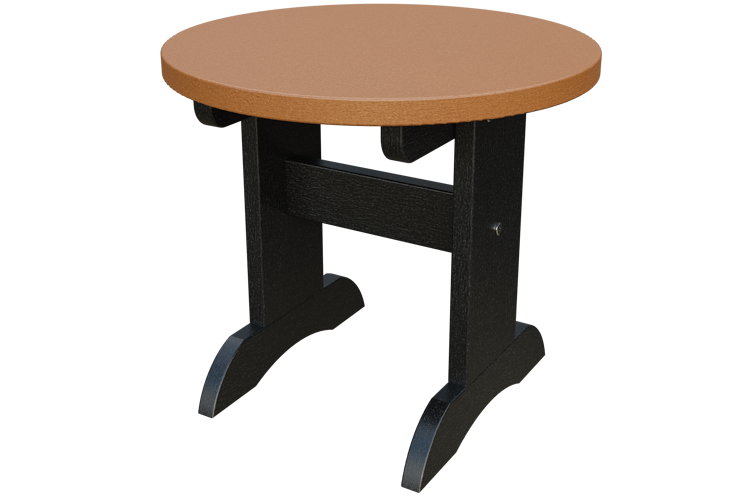 Patiova Recycled Plastic Adirondack Round End Table - LEAD TIME TO SHIP 6 WEEKS OR LESS