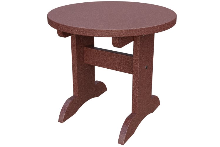 Patiova Recycled Plastic Adirondack Round End Table - LEAD TIME TO SHIP 6 WEEKS OR LESS