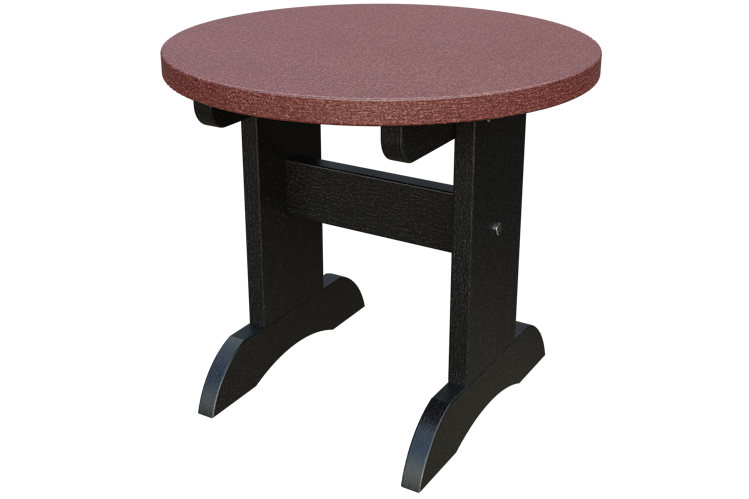 Patiova Recycled Plastic Adirondack Round End Table - LEAD TIME TO SHIP 6 WEEKS OR LESS