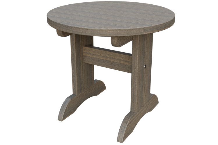 Patiova Recycled Plastic Adirondack Round End Table - LEAD TIME TO SHIP 6 WEEKS OR LESS