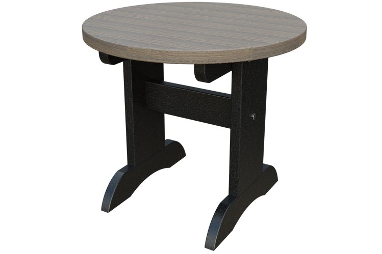 Patiova Recycled Plastic Adirondack Round End Table - LEAD TIME TO SHIP 6 WEEKS OR LESS