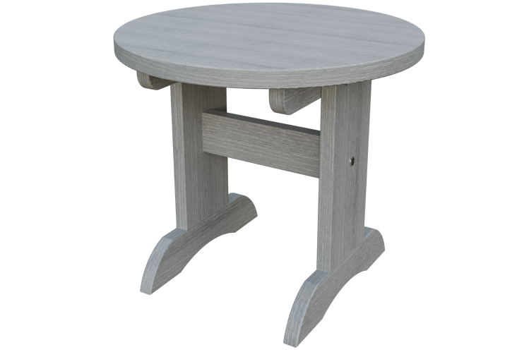 Patiova Recycled Plastic Adirondack Round End Table - LEAD TIME TO SHIP 6 WEEKS OR LESS