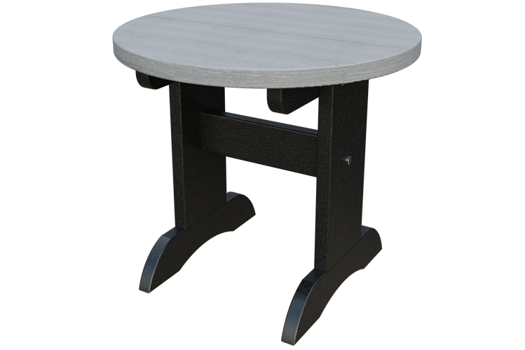 Patiova Recycled Plastic Adirondack Round End Table - LEAD TIME TO SHIP 6 WEEKS OR LESS