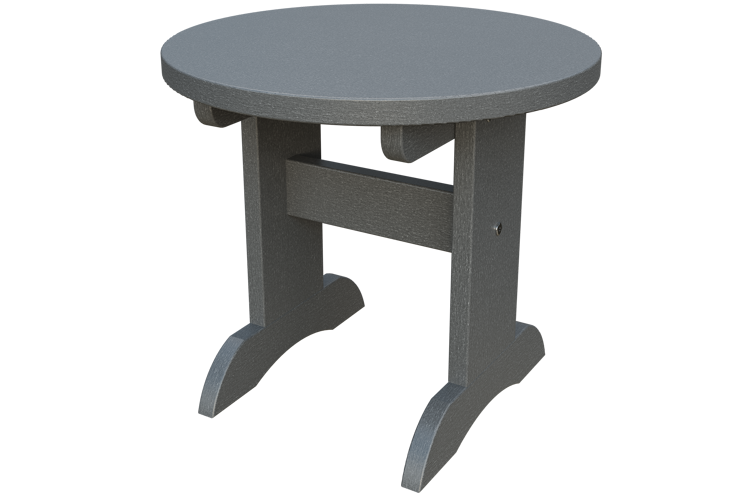 Patiova Recycled Plastic Adirondack Round End Table - LEAD TIME TO SHIP 6 WEEKS OR LESS