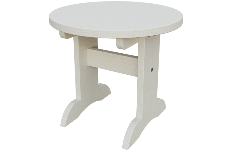 Patiova Recycled Plastic Adirondack Round End Table - LEAD TIME TO SHIP 6 WEEKS OR LESS