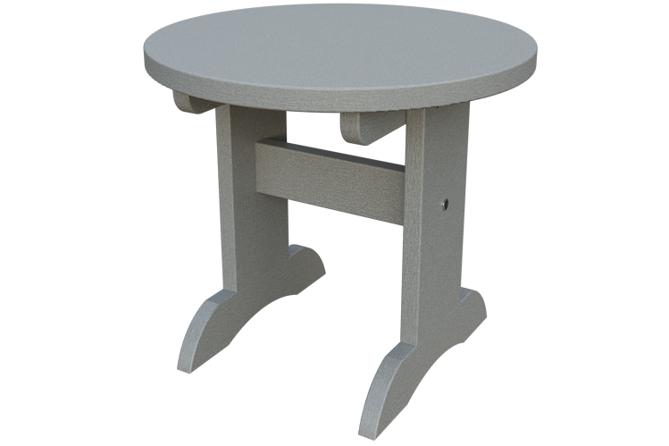 Patiova Recycled Plastic Adirondack Round End Table - LEAD TIME TO SHIP 6 WEEKS OR LESS