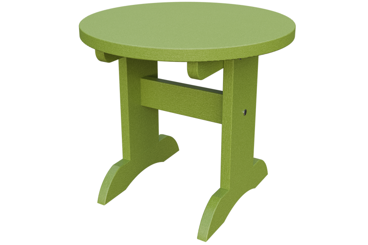 Patiova Recycled Plastic Adirondack Round End Table - LEAD TIME TO SHIP 6 WEEKS OR LESS